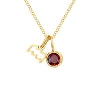 KJHFD Necklaces For Women And Girls, Birthstone Constellation Double Pendant Necklace 12 Constellations Necklaces, Saturn Necklace, Gemini Aries Pisces Virgo Scorpio Zebra Necklace