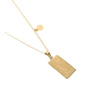 KJHFD Necklaces For Women And Girls, Vintage12 Constellations Necklaces Sign Square Pendant Necklace, Saturn Necklace, Gemini Aries Pisces Virgo Scorpio Zebra Necklace