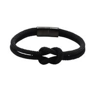 KJHFD New 100% Stainless Steel Bracelet Double Red Thread Braclet Chinese Knot Lucky Braslet Gift Hisfriend Herfriend Jewelry Fashion Trendy Accessories Creative For Women And Men