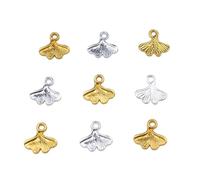 KJHFD New Silver Color Plated Alloy Maple Leaf Pendants Bracelet Handmade Leaves Charms Earring Department Jewelry Accessory 20Pcs Fashion Trendy Accessories Creative Gift For Women And Men
