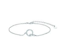 KJHFD New Unisex Stainles Stell Bracelets Infinity Moissanite Hers Eternity Linked On Hand Dainty Mother Daughter Gift Jewelry Fashion Trendy Accessories Creative For Women And Men