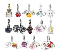 KJHFD New Unisex Stainles Stell Charms Silver Fit 3Mm Bracelet Womens Black & Little Dragon Charm Beads Fine Jewelry Gift Trendy Accessories Creative For Women And Men