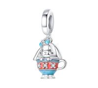 KJHFD New Unisex Stainles Stell In Animal Series Charms 925 Silver Beads Fits 3Mm Women's Bracelets Fine Jewelry Gift Fashion Trendy Accessories Creative For Women And Men