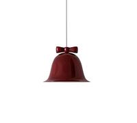KJHFD Nordic Glass Lights Kids Bowknot Bell Shade Large Cute Ceiling Hanging Light Fixture Cream White Red Pink Chandelier for Girls Bedroom Dining Room Kitchen Island Restaur/Red