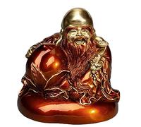 KJHFD Ornaments Porch decoration The Longevity Star Statue Brass Entrance Ornaments Home Study Decorative Bronze Sculpture to Send Elders For bedroom, office decorate