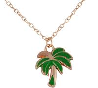 KJHFD Palm Tree Necklace For Women, Coconut Palm Tree Pendant Necklace Cactus Bonsai Palm Necklace Potted Succulent Plants Necklace, Palm Tree Necklaces For Women, Tropical Necklace