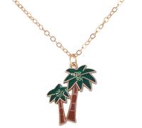 KJHFD Palm Tree Necklace For Women, Coconut Palm Tree Pendant Necklace Cactus Bonsai Palm Necklace Potted Succulent Plants Necklace, Palm Tree Necklaces For Women, Tropical Necklace