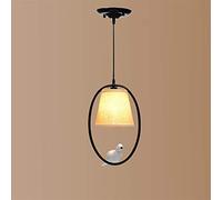 KJHFD Pendant Lamps American Pastoral Country Bird Wrought Iron Textile Fabric Living Dining Kitchen Hallway Balcony Bedroom Children's Room,B-3 Heads (A1heads)