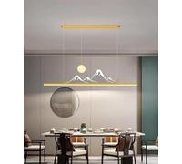 KJHFD Pendant Light, Creative LED Dining Room Hanging Lamp, Dimmable With Remote Control Kitchen Chandelier For Tea Coffee Table Decorative Lightings (Color