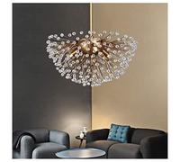 KJHFD Pendant Lights, European Minimalist Small Semi-Circle Full Star Crystal Home Decoration Indoor Hanging Lighting, Single Chandelier