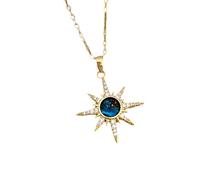 KJHFD Planet Necklace For Women And Men, Starry Horse Zircon Necklace Shiny Stars Planet Pendant, Pendant With Silver Chain, Necklace, Astronaut Necklace