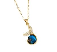KJHFD Planet Necklace For Women And Men, Starry Horse Zircon Necklace Shiny Stars Planet Pendant, Pendant With Silver Chain, Necklace, Astronaut Necklace
