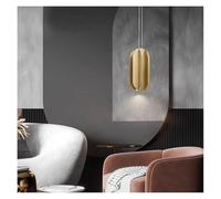 KJHFD Postmodern Light Luxury French Brass Chandelier Gold LED Restaurant Italian Bedside Living Room Chandelier(CD16CM)