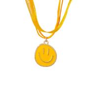 KJHFD Preppy Necklace For Women And Girls, Cute Irregular Round Smile Face Necklaces Lovely Smile Pendant Necklace, Face Necklaces, Preppy Necklaces For Teen Girls