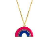 KJHFD Rainbow Necklace For Women And Men, Transgender Rainbow Pansexual Pride Genderqueer Pride Asexual Pendant Necklace Rainbow Heart Necklace, Rainbow Bridge Necklace