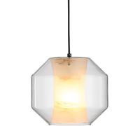 KJHFD Scandinavian Chandelier,Creative Light Luxury Chandelier,Living Lamp,Dining Room Lamp,Bedroom Lamp,Bedside Lamp,Bar Lamp,Cafe Lucite Lamp-Black.cloudstone.Glass 20