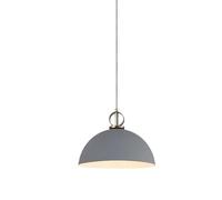KJHFD Semicircle Dome Metal Light Fixture, Colorful Nordic Pendant for Dining Room Table and Kitchen Island, Vintage Hanging Lamp Shade, Industrial Farmhouse Chandelier (Yellow, 11.8