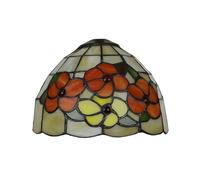 KJHFD Style Stained Glass Lampshades Replacement, Only 8 Inch Wide Handmade Flower Shade Fit for Table lamp Pendant Light Ceiling Light,Dragonfly,Yellow