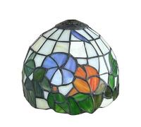 KJHFD Style Stained Glass Lampshades Replacement, Only 8 Inch Wide Handmade Flower Shade Fit for Table lamp Pendant Light Ceiling Light,Dragonfly,Green