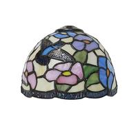 KJHFD Style Stained Glass Lampshades Replacement, Only 8 Inch Wide Handmade Flower Shade Fit for Table lamp Pendant Light Ceiling Light,Dragonfly,Bird