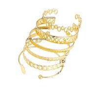 KJHFD Vintage C-Shape Gold Color Set Metal Open Mouth Adjustable Bracelet For Women 2025 Trendy Jewelry Gifts Fashion Accessories Creative Gift