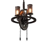 KJHFD Vintage Industrial Chandelier with Nostalgia Personality for Living Room and Restaurant