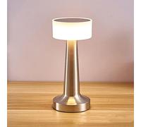 KJHFD Wall Mounted Bedside Wireless Rechargeable with Touch Sensor, Minimalist Metal LED Table Lamp, Adjustable Brightness, Art Deco Night Light for Restaur