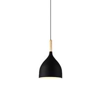 KJHFD Wood Metal Fixture Kitchen Sink, Adjustable Height Nordic Style Hanging Light for Dining Room Table, Vintage Pendant Lamp Shade, Retro Ceiling Chandelier (Red, 6.6in)(Black,6.