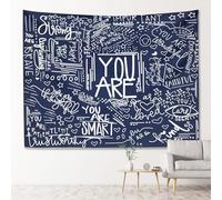 KJHL Blue Quote You Are Tapestry,Funny Inspirational Classroom Tapestry