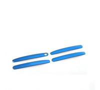 KJHOPY 4/8 Pieces Car Electroplating Exterior Door Handle Strip Cover W/Smart Keyhole for Toyota RAV4 2019-2023 RAV 4 XA50 Exterior Door Handle(Blue 1)
