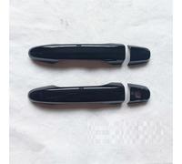 KJHOPY Accessories Car Door Knob Protector Handle Frame Cover Garnish Trim for Civic 9 9th 2012 2013 2014 2015 Exterior Door Handle(Black A)
