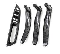 KJHOPY Car Front Armrest Interior Door Handle Inner Panel Trim Cover for BMW X5 X6 E70 E71 E72 2007-2013(LHD Set Carbon)