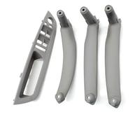 KJHOPY Car Front Armrest Interior Door Handle Inner Panel Trim Cover for BMW X5 X6 E70 E71 E72 2007-2013(LHD Set Gray)