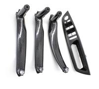 KJHOPY Car Front Armrest Interior Door Handle Inner Panel Trim Cover for BMW X5 X6 E70 E71 E72 2007-2013(RHD Set Carbon)
