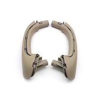 KJHOPY Car Front Rear Interior Door Pull Handle Cover Trim for Benz C Class C240 C320 2003-2005 C230 2003-2007(Beige Front 2PCS)