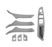 KJHOPY Car Front Rear Interior Door Pull Handle Cover Trim for BMW 5 Series F10/F18 2010-2017 528 530(RHD Gray 7pcs)