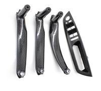 KJHOPY Car Inteior Door Pull Handle Kit Replacement Parts for BMW X5 X6 E70 E71 2007-2013(RHD Set Carbon Fiber)