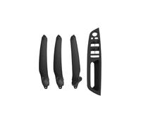 KJHOPY Car Interior Door Handle Inner Panel Pull Trim Cover Handle Set Armrest for BMW E70 E71 E72 X5 X6 Series(Model A RHD Black)