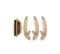KJHOPY Car Interior Door Handle Left Right Inner Door Panel Handle Pull Trim Cover for BMW X3 X4 F25 F26 2013-2017(Beige LHD 1 Set)