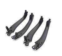 KJHOPY Car Interior Front Rear Door Handle Inside Pull Handle Panel Cover Trim for BMW X3 X4 G01F97 F98 2018-2022(Black 4PCS)