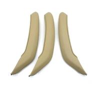 KJHOPY Car Interior Left Right Passenger Door Pull Handle Outer Cover Trim for BMW X3 X4 F25 F26 2011-2016(RHD Set Beige)