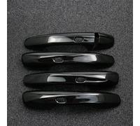 KJHOPY Car Styling Carbon Fiber for Benz C E GLC Class W213 W205 X253 Outer Door Bowl Handle Stickers Protection Covers Trim Exterior Door Handle(Black)