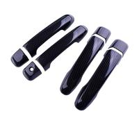 KJHOPY Exterior Accessories 1 Set Car Exterior Door Handle Covers Trims for Land for Cruiser for Prado FJ150 2010-2019 Carbon Fiber Grain ABS