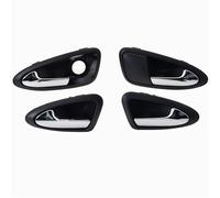 KJHOPY Inner Front Rear Car Inner Interior Door Handle for Seat for Ibiza 6J 2010-2022(Bright Silver Set)