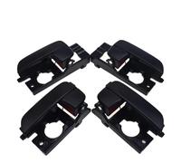 KJHOPY Inside Interior Car Door Handle Front Rear Right Left for Hyundai for Accent 1.6L 2006-2011(Black 4 Sides)