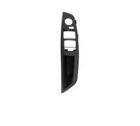 KJHOPY Interior Door Pull Armrest Panel Trim Without Mirror Folding Button for BMW F10 F11 5 Series 2010-2017(LHD Black)