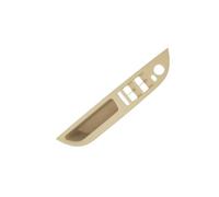 KJHOPY LHD Car Interior Inner Door Handle Panel Trim Cover for BMW E60 E61 5 Series 520 525 528 2008-2010(Beige Model B4)