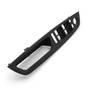 KJHOPY LHD Left Right Interior Door Handle with Leather Cover Assembly Set for BMW X5 X6 E70 E71 E72 2007-2014(Black)
