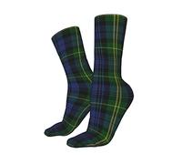 KJHSJ Scots Style Clan Gordon Tartan Plaid Men's Athletic Ankle Socks Cushion Running Socks for Men&Women Cotton Socks Crew Socks