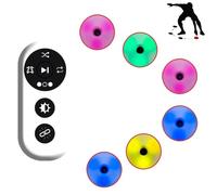 KJHYYPP Reaction Training Lights, Agile Fitness Light with 4 Light Colors and 4 Modes, 270° Viewing Angle and Smart Remote Control, 56MM Round Design